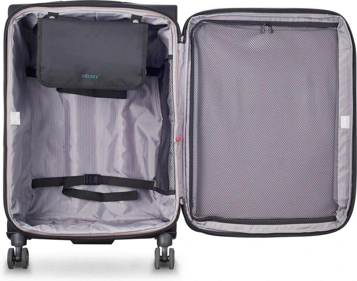 Delsey Helium DLX Reiskoffer - 71 Cm - Zwart 6 Delsey Helium DLX Reiskoffer - 71 Cm - Zwart - Afbeelding 4