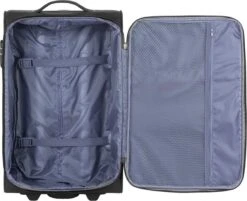 Travelbags Handbagage Zachte Koffer / Trolley / Reiskoffer - The Base - 55 Cm - Zwart -Goedkope Bagage Winkel 1200x976