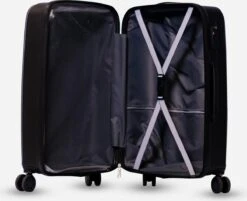 ©TROLLEYZ - Ibiza No.3 - Reiskoffer 69cm Met TSA Slot - Dubbele Wielen - 360° Spinners - 100% ABS - Reiskoffer In Night Black -Goedkope Bagage Winkel 1200x977 5