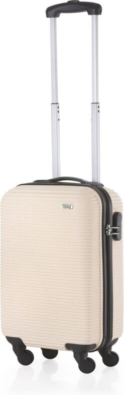 TravelZ Horizon Handbagagekoffer - 54cm Handbagage Trolley Met Gevoerde Binnenkant - Champagne 13 TravelZ Horizon Handbagagekoffer - 54cm Handbagage Trolley Met Gevoerde Binnenkant - Champagne -Goedkope Bagage Winkel 379x1200 1
