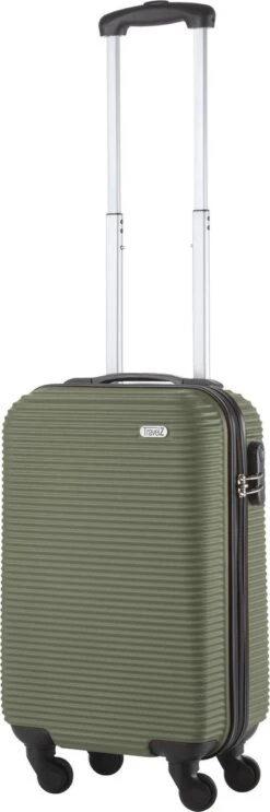 TravelZ Horizon Handbagagekoffer - 54cm Handbagage Trolley Met Gevoerde Binnenkant - Groen -Goedkope Bagage Winkel 399x1200 5