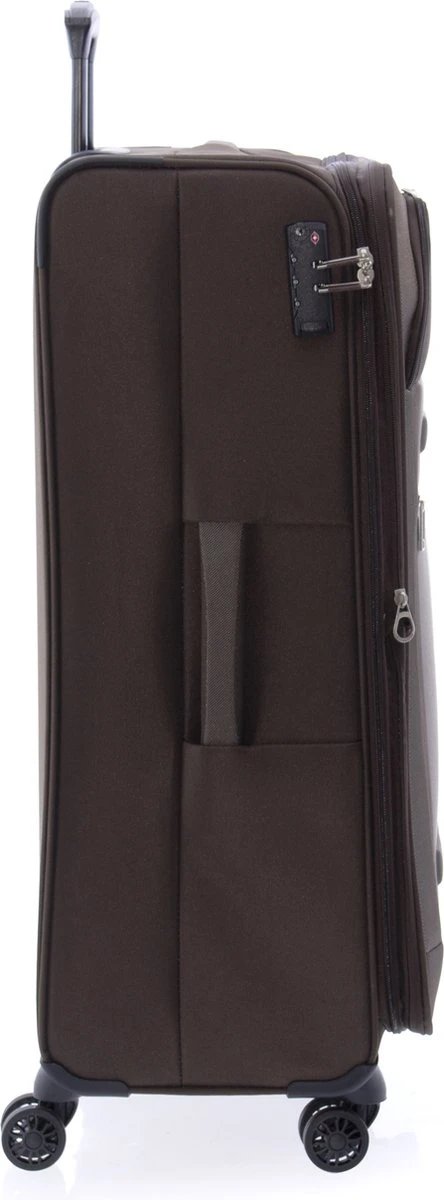 Gladiator Siroco L Grote Koffer 78 Cm - 115 Liter - Expandable - TSA Slot - Bruin 14 Gladiator Siroco L Grote Koffer 78 Cm - 115 Liter - Expandable - TSA Slot - Bruin - Afbeelding 12