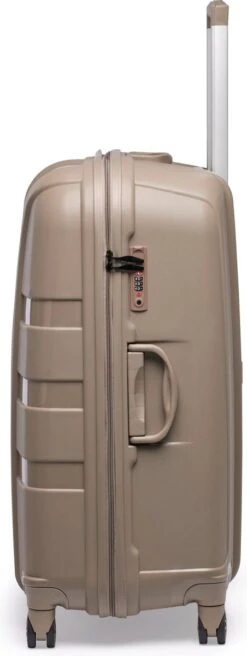 ©TROLLEYZ - Paris No.5 - Reiskoffer - 69cm Met TSA Slot - Dubbele Wielen - 360° Spinners - 100% Polypropyleen - Reiskoffer In Pearl Sand -Goedkope Bagage Winkel 452x1200 4