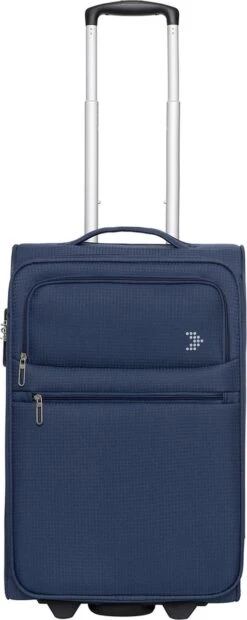 Travelbags Handbagage Zachte Koffer / Trolley / Reiskoffer - The Base - 55 Cm - Blauw -Goedkope Bagage Winkel 478x1200