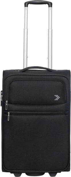 Travelbags Handbagage Zachte Koffer / Trolley / Reiskoffer - The Base - 55 Cm - Zwart -Goedkope Bagage Winkel 482x1200 1