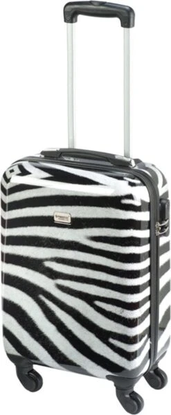 Princess Traveller Animal Print - Handbagagekoffer - Zebra - Small - 55cm -Goedkope Bagage Winkel 495x1200 3