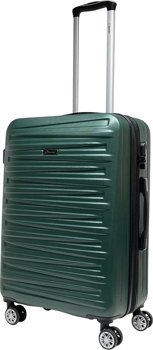 Benzi Leon Medium Reiskoffer 67 Cm - Exp - 65/74 Liter - Dark Green 4 Benzi Leon Medium Reiskoffer 67 Cm - Exp - 65/74 Liter - Dark Green - Afbeelding 2