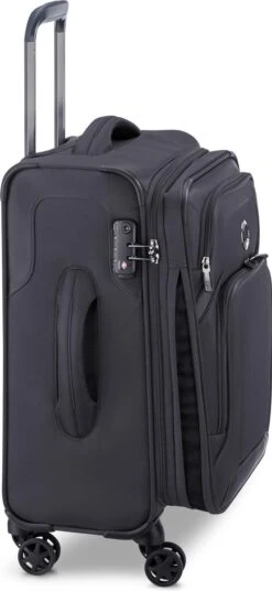 Delsey Optimax Lite Handbagage Koffer 55cm - Zwart -Goedkope Bagage Winkel 553x1200