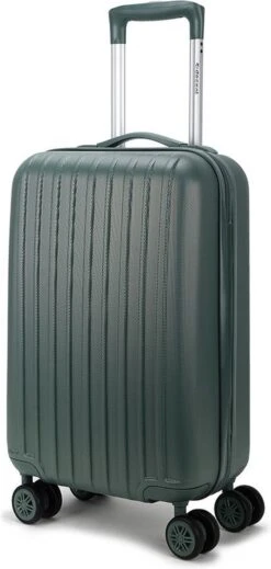 Decent Handbagage Koffer / Trolley / Reiskoffer - 55 Cm - 38 Liter - ABS - Tranporto - Groen -Goedkope Bagage Winkel 571x1200 1