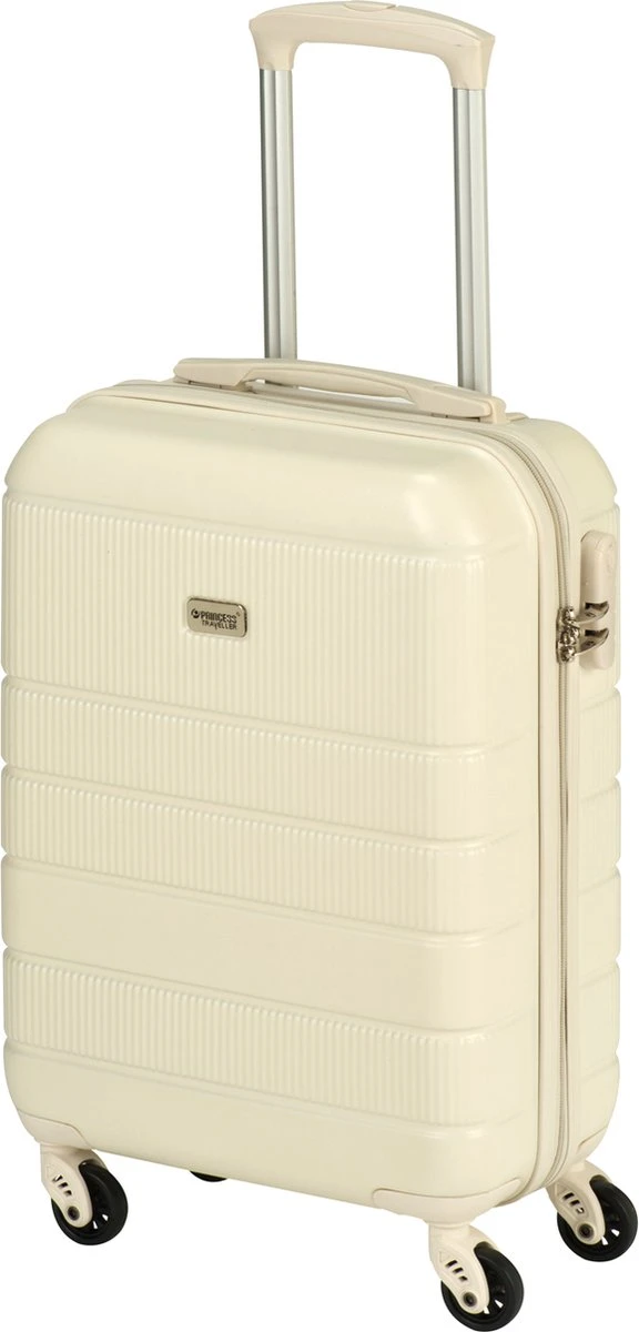 Princess Traveller Florence - Handbagagekoffer Met Strap - Crème - S - 55cm 11 Princess Traveller Florence - Handbagagekoffer Met Strap - Crème - S - 55cm - Afbeelding 9