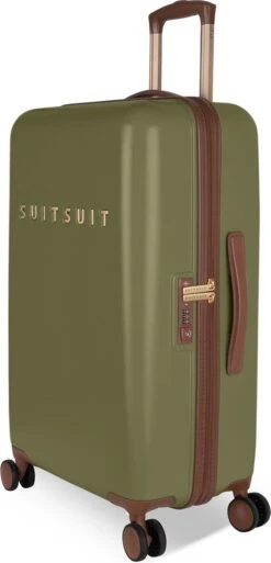 SUITSUIT - Fab Seventies - Martini Olive - Reiskoffer (66 Cm) -Goedkope Bagage Winkel 578x1200