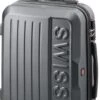 Swiss - Lausanne - Handbagage Koffer - 4 Wielen - TSA-Cijferslot - Grijs -Goedkope Bagage Winkel 582x1200 2