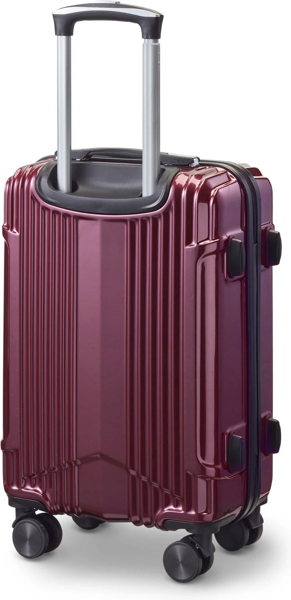 Tesla PC - Handbagage Koffer - 55x35x20 Cm - 4 Wielen - Rood 4 Tesla PC - Handbagage Koffer - 55x35x20 Cm - 4 Wielen - Rood - Afbeelding 2