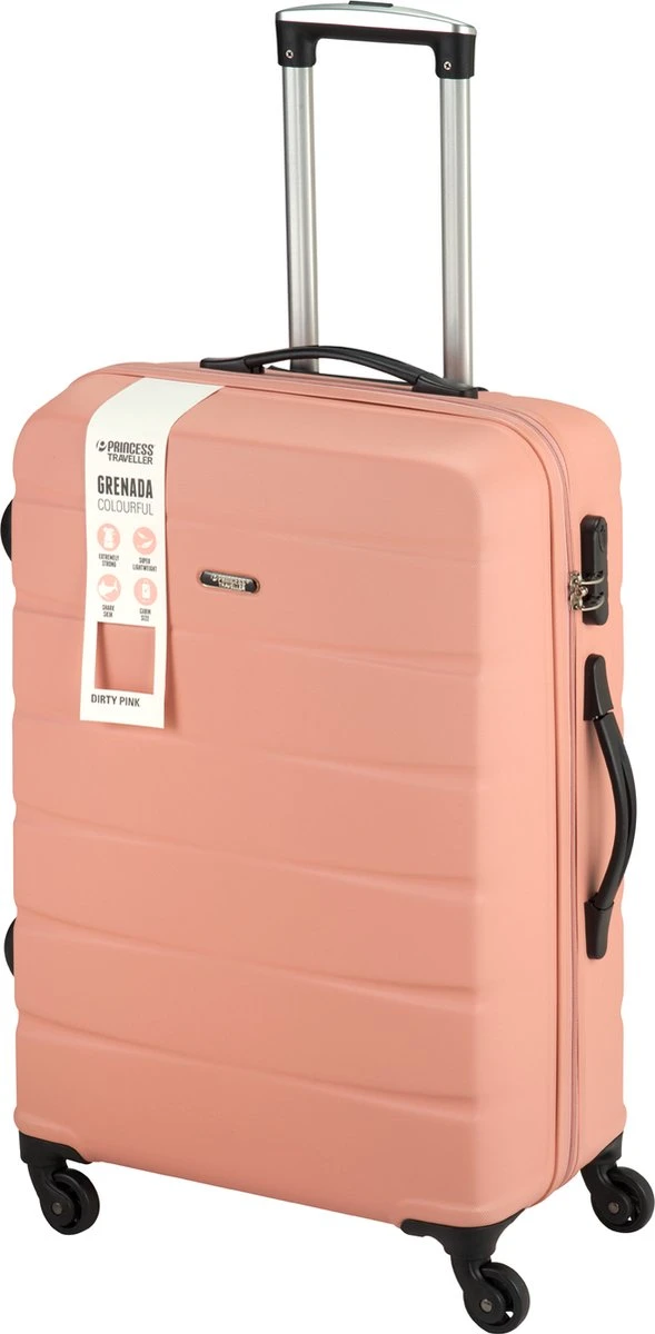 Princess Traveller Grenada - Reiskoffer - Dirty Pink - M - 66cm 11 Princess Traveller Grenada - Reiskoffer - Dirty Pink - M - 66cm - Afbeelding 9