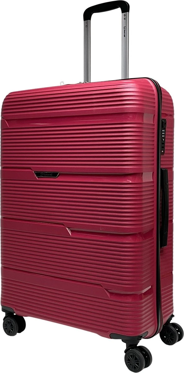 Benzi Izeda Grote Koffer - 75 Cm - 95 Liter - Rood 3 Benzi Izeda Grote Koffer - 75 Cm - 95 Liter - Rood