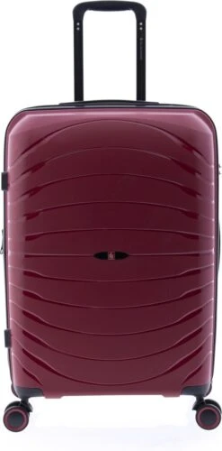 Gladiator Kick-Off Middelgrote Koffer Expandable - 67 Cm - 72/90 Liter - Eco Friendly Recyclebaar PP - Rood -Goedkope Bagage Winkel 593x1200 13