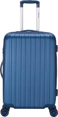 Decent Tranporto-One Medium Koffer - 66 Cm - TSA Slot - Dark Blue