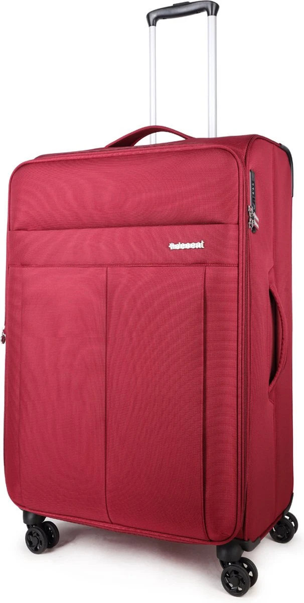 Decent D-Upright Large Koffer - 76 Cm Expandable - TSA Slot - Bordeaux Rood 4 Decent D-Upright Large Koffer - 76 Cm Expandable - TSA Slot - Bordeaux Rood - Afbeelding 2