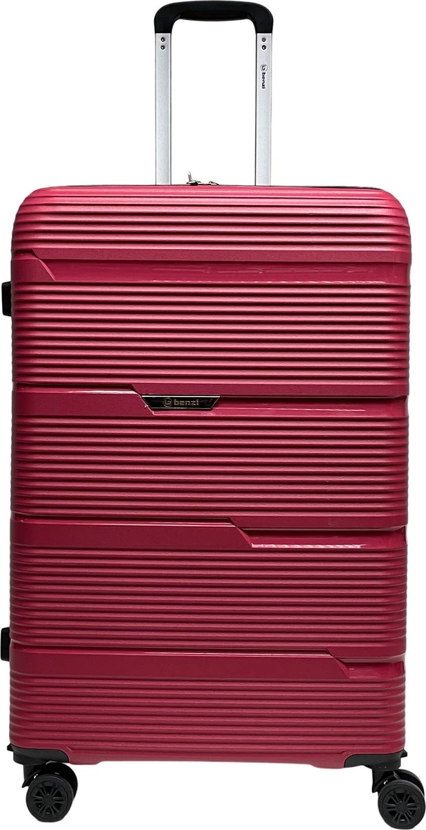 Benzi Izeda Grote Koffer - 75 Cm - 95 Liter - Rood 8 Benzi Izeda Grote Koffer - 75 Cm - 95 Liter - Rood - Afbeelding 6