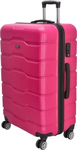Beagles Originals Comfy Travel Grote Koffer - 74 Cm - Fuchsia -Goedkope Bagage Winkel 619x1200 3
