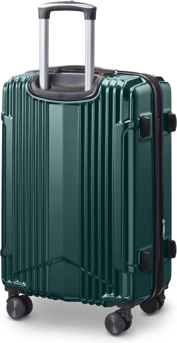 Tesla PC - Reiskoffer - 65 Cm - 4 Wielen - Groen 4 Tesla PC - Reiskoffer - 65 Cm - 4 Wielen - Groen - Afbeelding 2
