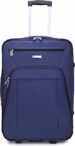Decent Basic-Line Medium Trolley 63 Cm - Donkerblauw -Goedkope Bagage Winkel 620x1200 14