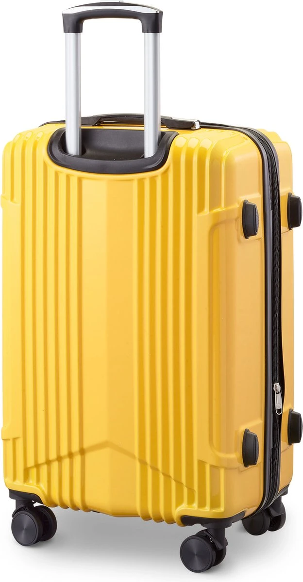 Tesla PC - Reiskoffer - 65 Cm - 4 Wielen - Geel 4 Tesla PC - Reiskoffer - 65 Cm - 4 Wielen - Geel - Afbeelding 2