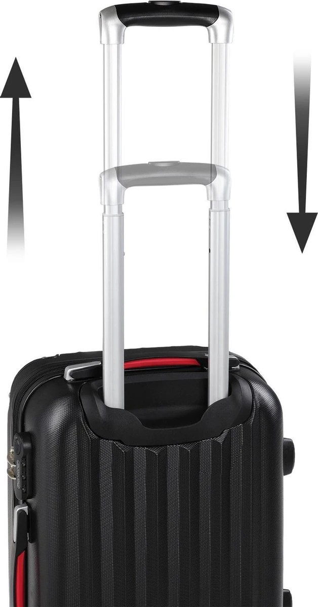 Monzana Koffer Hardcase - Basislijn / M - Zwart 8 Monzana Koffer Hardcase - Basislijn / M - Zwart - Afbeelding 7