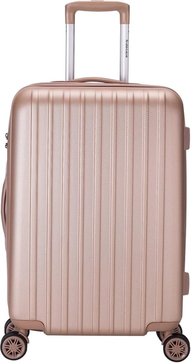 Decent Tranporto-One Reiskoffer 66 Cm - Zalmroze 3 Decent Tranporto-One Reiskoffer 66 Cm - Zalmroze