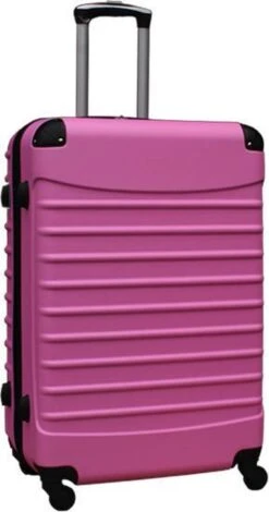 Travelerz Kofferset 3 Delig Met Wielen En Cijferslot - ABS - Licht Roze (228-) -Goedkope Bagage Winkel 631x1200 13