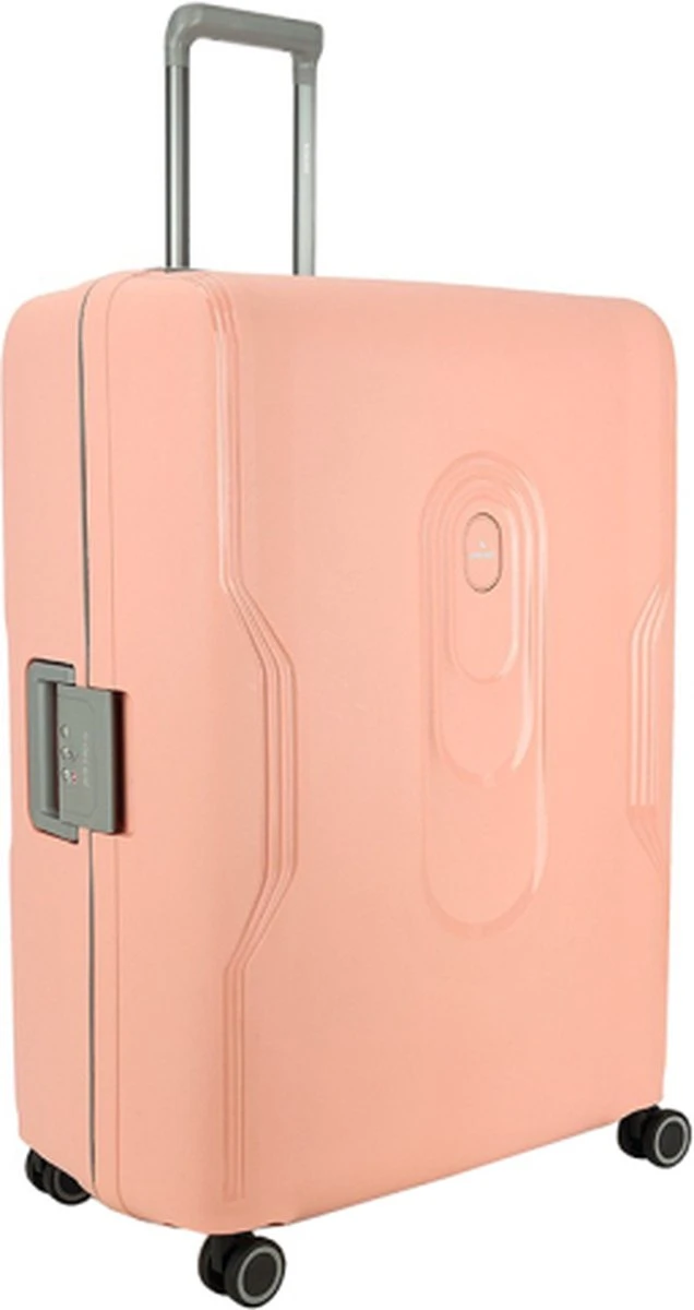 Decent Handbagage Koffer / Trolley / Reiskoffer - 55 Cm - 38 Liter - Polypropyleen - On-Tour - Roze 19 Decent Handbagage Koffer / Trolley / Reiskoffer - 55 Cm - 38 Liter - Polypropyleen - On-Tour - Roze - Afbeelding 17