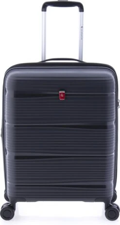 Gladiator Bionic S Handbagage Koffer Expandable - 55 Cm - TSA Slot - Zwart -Goedkope Bagage Winkel 641x1200