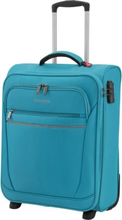Travelite Cabin 2 Wheel Trolley Turquoise 17 Travelite Cabin 2 Wheel Trolley Turquoise -Goedkope Bagage Winkel 667x1200 1