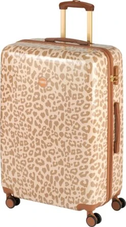Princess Traveller Leopard - Reiskoffer - Crème/Taupe - L - 76cm -Goedkope Bagage Winkel 669x1200 4