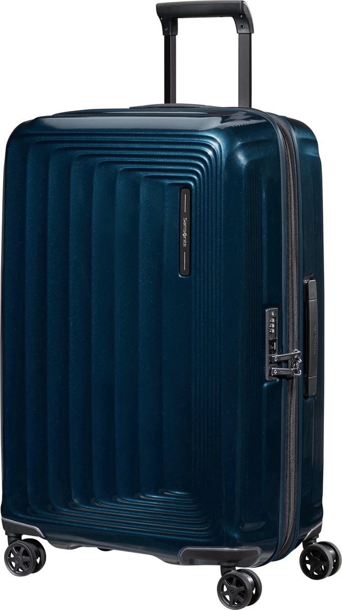 Samsonite Reiskoffer - Nuon Spinner 55/20 Exp (Handbagage) Metallic Dark Blue 3 Samsonite Reiskoffer - Nuon Spinner 55/20 Exp (Handbagage) Metallic Dark Blue