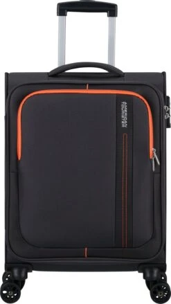 American Tourister Reiskoffer - Sea Seeker Spinner 55cm (Handbagage)- Charcoal Grey -Goedkope Bagage Winkel 675x1200 1