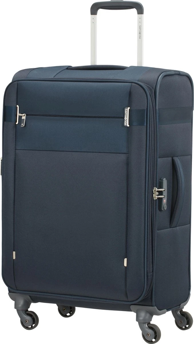 Samsonite Reiskoffer - Citybeat Spinner 66/24 Uitbreidbaar (Medium) Navy Blue 3 Samsonite Reiskoffer - Citybeat Spinner 66/24 Uitbreidbaar (Medium) Navy Blue