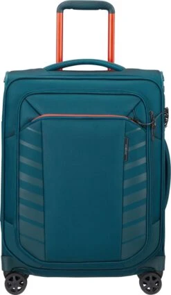 Samsonite Reiskoffer Met Laptopvak - Respark Spinner 55/20 Strict (Handbagage) Grey Print -Goedkope Bagage Winkel 698x1200