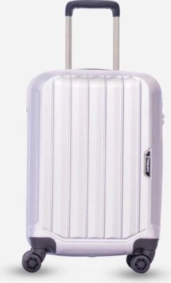 ©TROLLEYZ - Bali No.22 - Reiskoffer 78cm Met TSA Slot - Dubbele Wielen - 360° Spinners - 100% ABS - Reiskoffer In Metallic Grey