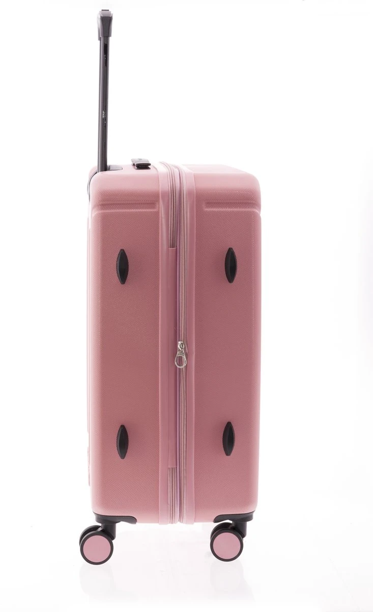 Gladiator Tropical Middelgrote Koffer Expandable - 67 Cm - 72/82 Liter - Roze 4 Gladiator Tropical Middelgrote Koffer Expandable - 67 Cm - 72/82 Liter - Roze - Afbeelding 2