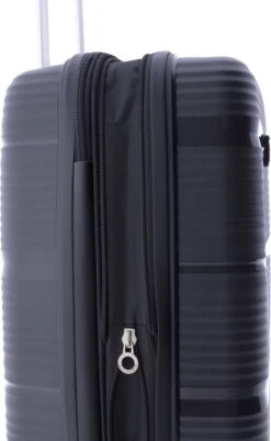 Gladiator Bionic S Handbagage Koffer Expandable - 55 Cm - TSA Slot - Zwart -Goedkope Bagage Winkel 737x1200 1