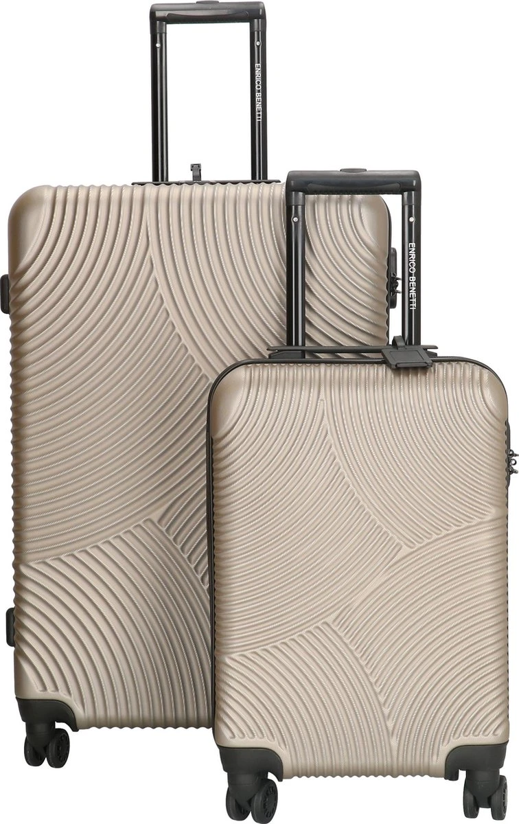 Enrico Benetti Louisville Kofferset Tweedelig - 39040-02 - Champagne 3 Enrico Benetti Louisville Kofferset Tweedelig - 39040-02 - Champagne