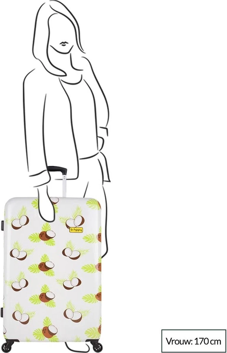 BHPPY - Crazy Coco - Reiskoffer (76 Cm) 4 BHPPY - Crazy Coco - Reiskoffer (76 Cm) - Afbeelding 2