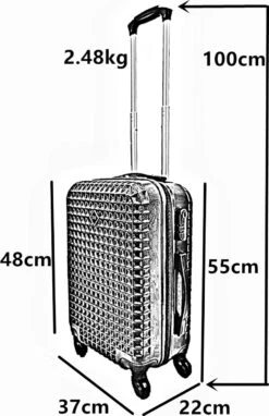 SB Travelbags Handbagage Koffer 55cm 4 Wielen Trolley - Donker Grijs 17 SB Travelbags Handbagage Koffer 55cm 4 Wielen Trolley - Donker Grijs -Goedkope Bagage Winkel 775x1200 4