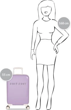 SUITSUIT - Fabulous Fifties - Royal Lavender - Handbagage (55 Cm) -Goedkope Bagage Winkel 778x1200 2