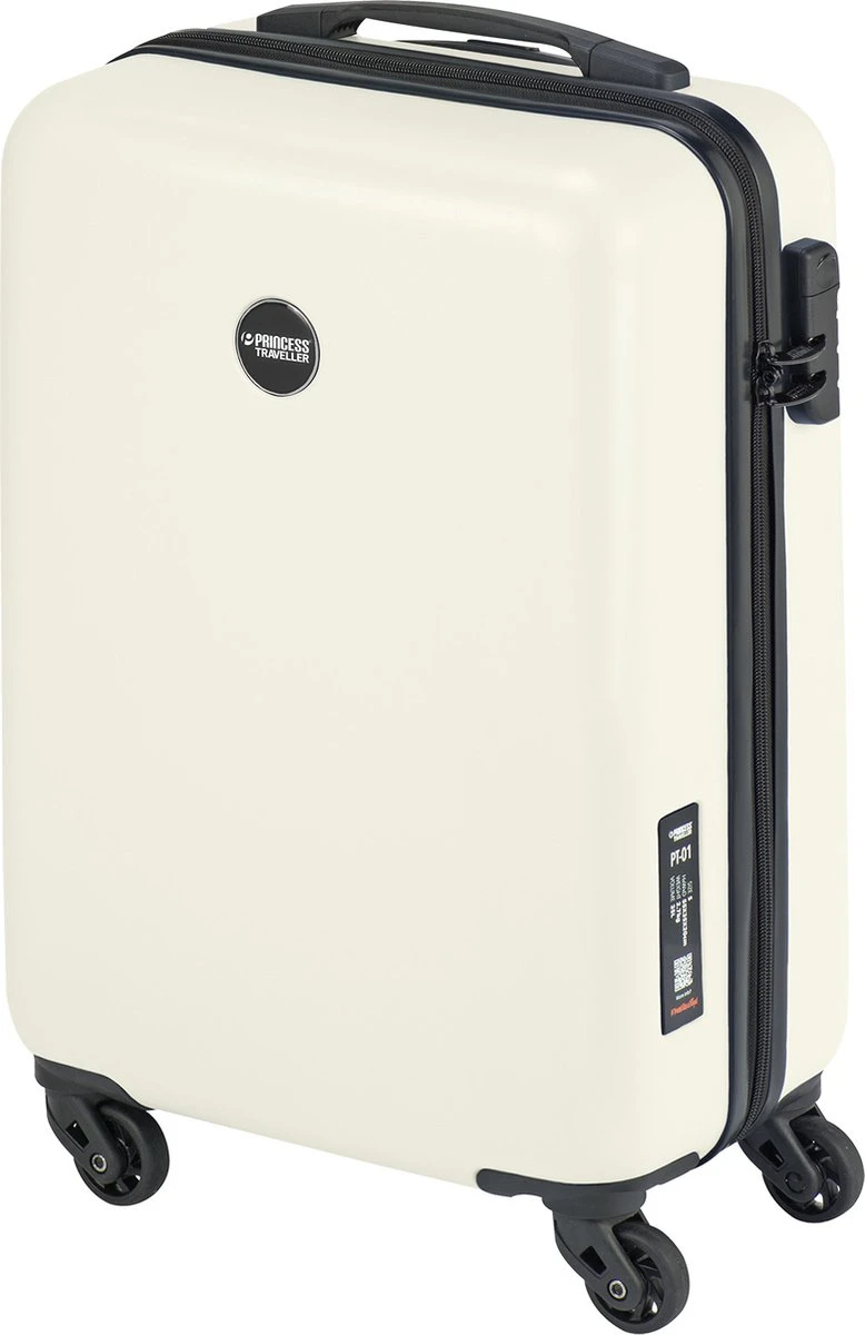 Princess Traveller PT01 - Handbagagekoffer - Pearl White - S - 55cm 4 Princess Traveller PT01 - Handbagagekoffer - Pearl White - S - 55cm - Afbeelding 2