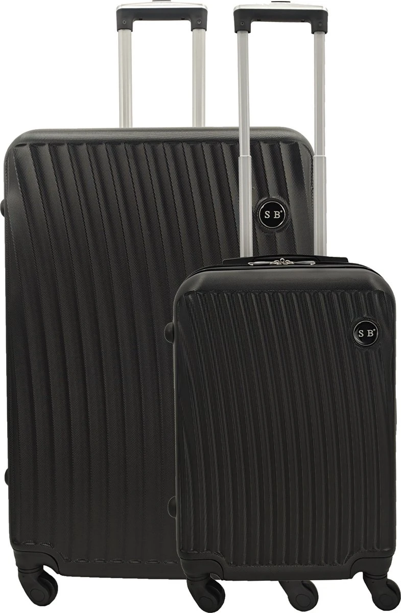 SB - Travelbags Kofferset - 2 Delige -Zwart - 75cm/55cm 3 SB - Travelbags Kofferset - 2 Delige -Zwart - 75cm/55cm
