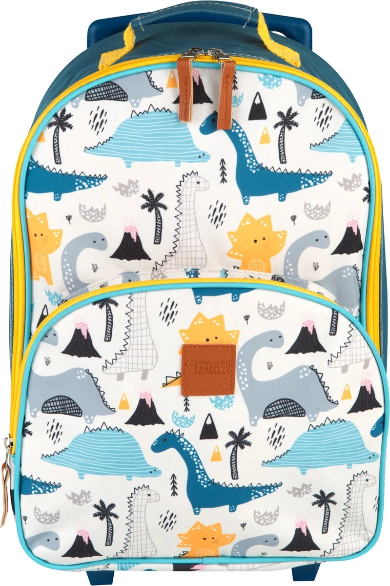 Princess Traveller Kids Collection - 0 Tot 5 Jaar - Trolley - Rond Dino - 2 Wielen 6 Princess Traveller Kids Collection - 0 Tot 5 Jaar - Trolley - Rond Dino - 2 Wielen - Afbeelding 4