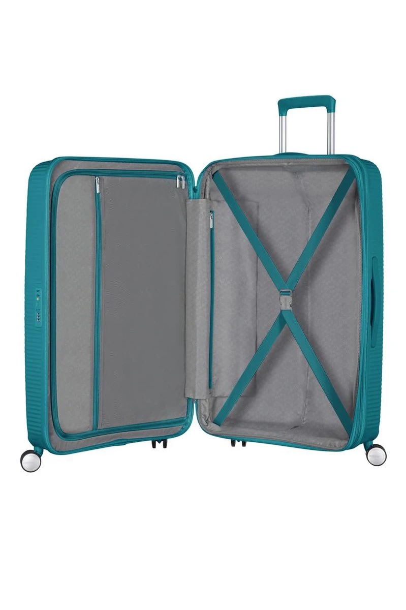 American Tourister Soundbox Spinner Spinner Reiskoffer (Medium) - 81 Liter - Jade Green 5 American Tourister Soundbox Spinner Spinner Reiskoffer (Medium) - 81 Liter - Jade Green - Afbeelding 3