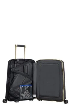 Samsonite Reiskoffer - S'Cure Dlx Spinner 55/20 (Handbagage) Black/Gold Deluscious -Goedkope Bagage Winkel 799x1200 89